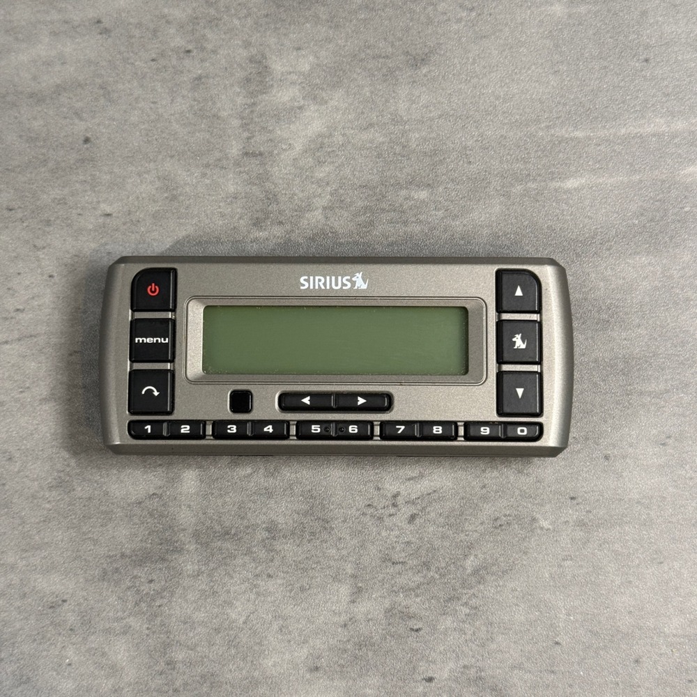 Sirius SV3R Stratus Satellite Radio Receiver Unisex OS Silver Black Portable